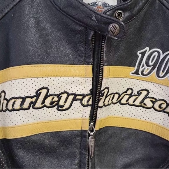 Harley-Davidson Black and White Women's Jacket - Picture 5 of 8